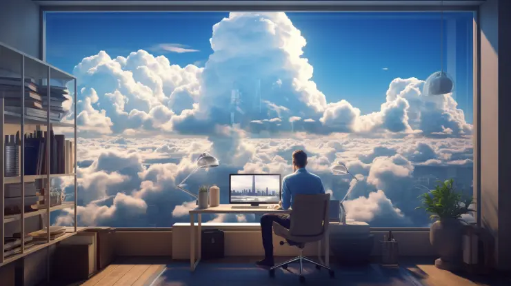Büro-Cloud-Computing-Einrichtung