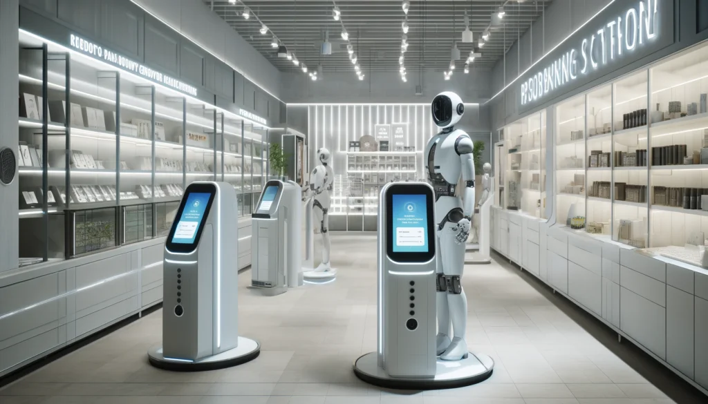 Futuristic AI Retail Automation